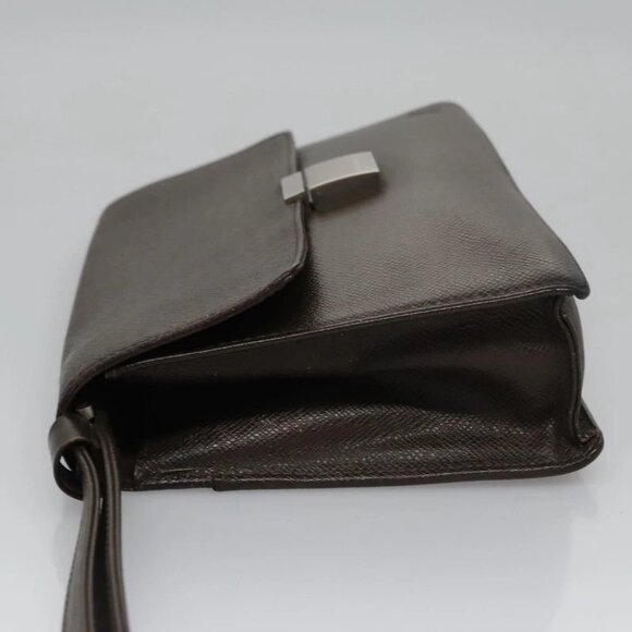 LOUIS VUITTON Taiga Selenga Clutch Bag Grizzly M30788 LV Auth bs21845 - Picture 13 of 16